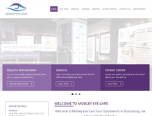 Tablet Screenshot of mobleyeyecare.com